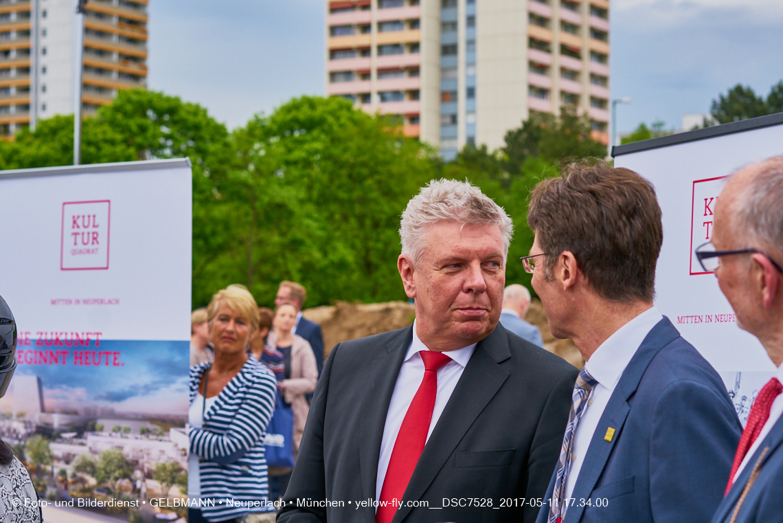 11. Mai 2017 - Grundsteinlegung für die LOGE und dem Kulturquadrat in Neuperlach